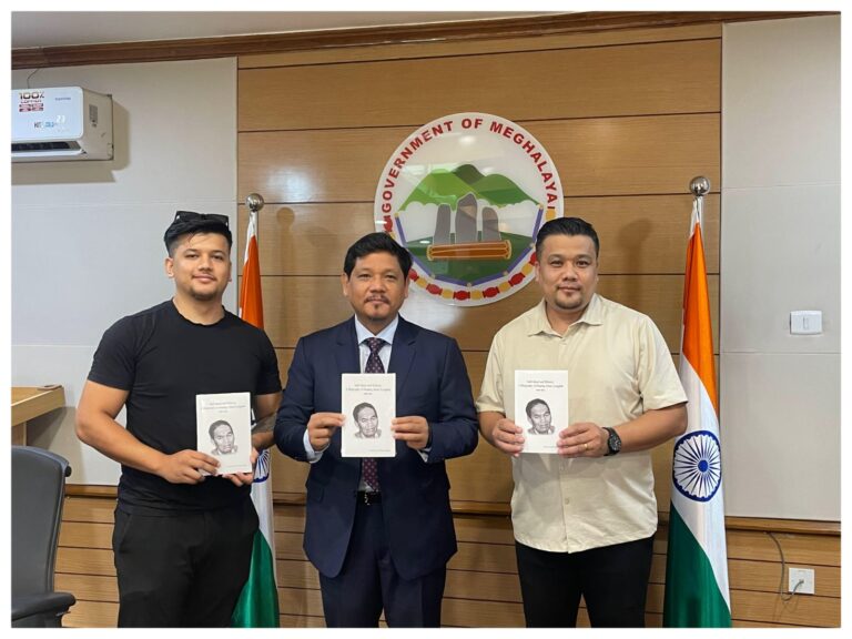 Chief Minister Conrad K. Sangma Releases New Biography on Hoping Stone Lyngdoh