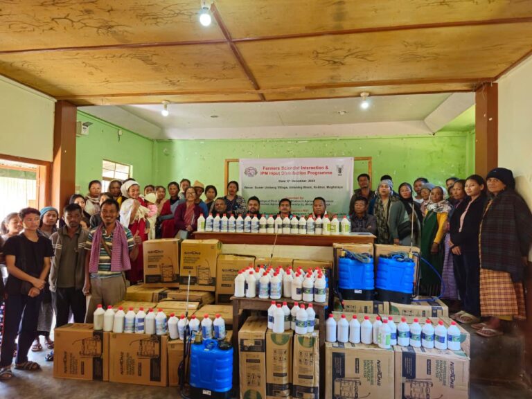 Farmers-Scientist Interaction and IPM Input Distribution Programme held at Sumer village