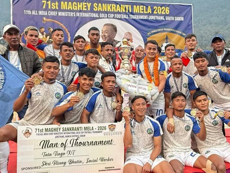 Lyngba u Kynsaibor Lhuid, rah ka Nongkseh ia ka song pisa ba 20 lak, kum ka lahduh ha ka CM Cup ha Sikkim
