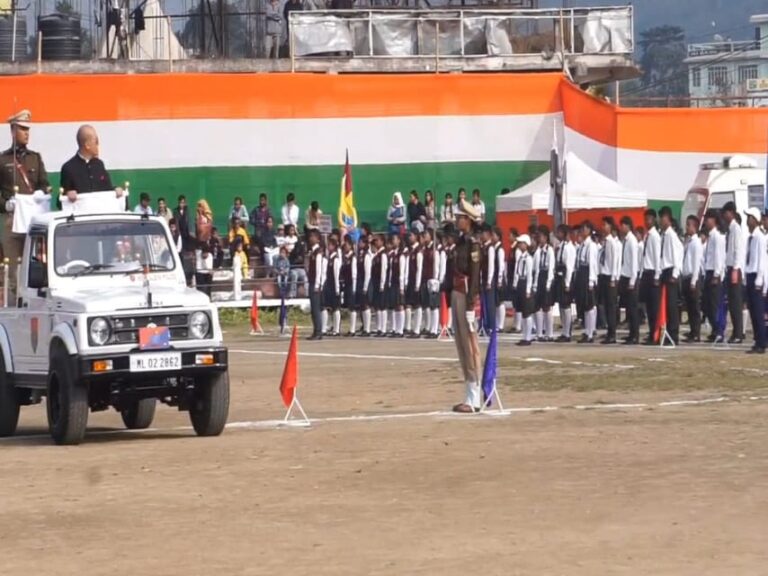 Shim bynta u Bah Metbah Lyngdoh ha ka rakhe Republic Day ha Ri Bhoi