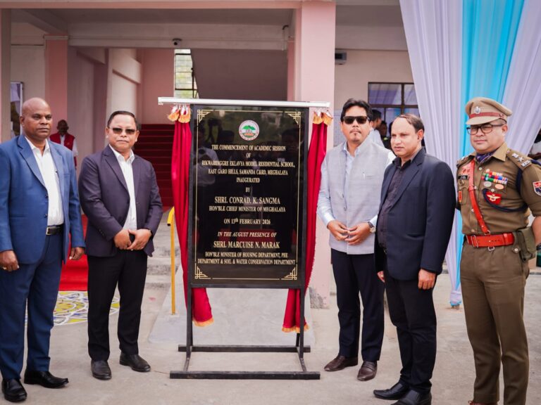 Haduh 38 tylli ki skul EMRS ïoh ka Meghalaya, ong u Conrad haba plie ia ka skul EMRS ha East Garo Hills