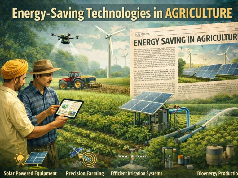Energy Saving Technologies in Agriculture: Practical Pathways for a Sustainable Future