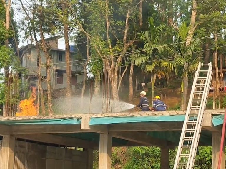 Ri Bhoi Mock Drill: Na Ka Jingshah Ther Bom, Kem Ding Kynsan Ka Ri Bhoi College, Mynsaw Bun Ngut