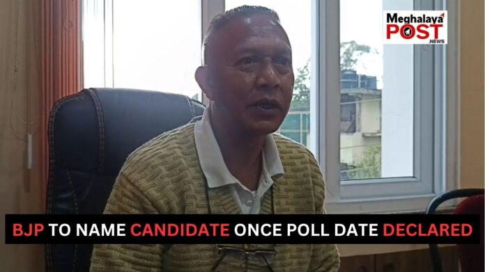 Bjp To Name Candidate Once Poll Date Declared