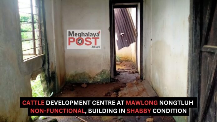 Cattle Development Centre At Mawlong Nongtluh Non Functional Building In Shabby Condition