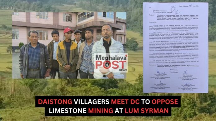 Daistong Villagers Meet Dc To Oppose Limestone Mining At Lum Syrman