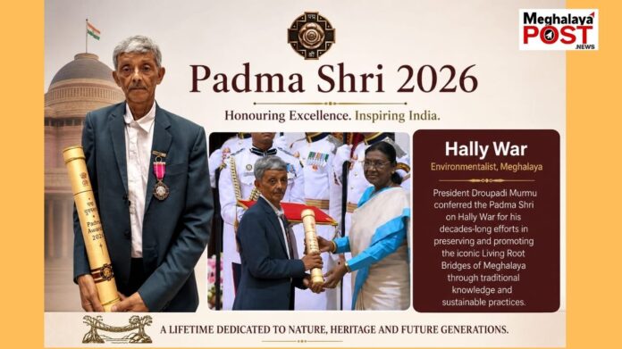 Ioh Pdiang U Bah Hally War Da Ka Padma Shi Award Ba Pynneh Pynsah Ia Ka Jingkieng Jri