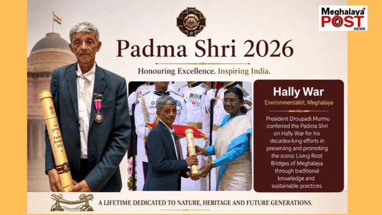 Ioh Pdiang U Bah Hally War Da Ka Padma Shi Award Ba Pynneh Pynsah Ia Ka Jingkieng Jri