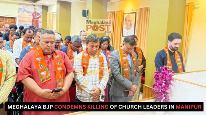 Meghalaya Bjp Condemns Killing Of Church Leaders In Manipur