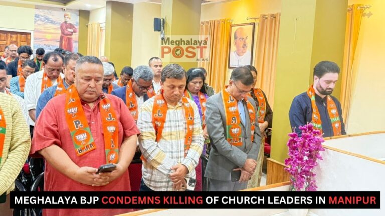 Meghalaya BJP Condemns Killing of Church Leaders in Manipur