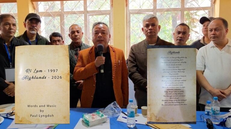 Paul attends KSU meet, hands over lyrics of English version of ‘Ri Lum’