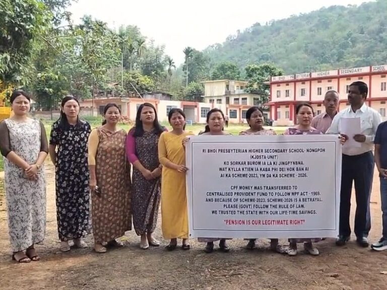 Ri-Bhoi teachers join poster campaign against centralised fund scheme
