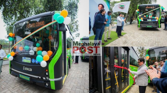 5 Electric Buses Launched For Passenger Service In Shillong