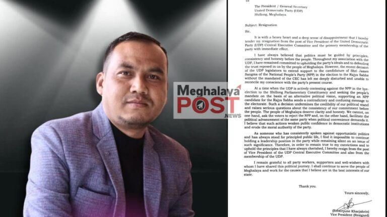 UDP Vice President Resigns Over Party’s Support to NPP Candidate in Rajya Sabha Poll