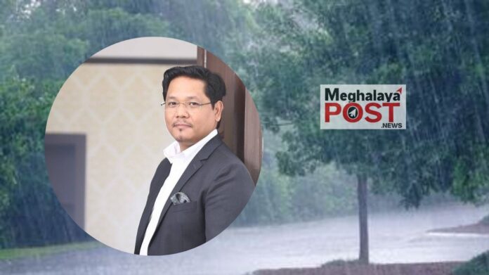 Conrad Takes Stock of Rainfall Havoc in Meghalaya, Asks DCs to Remain Alert