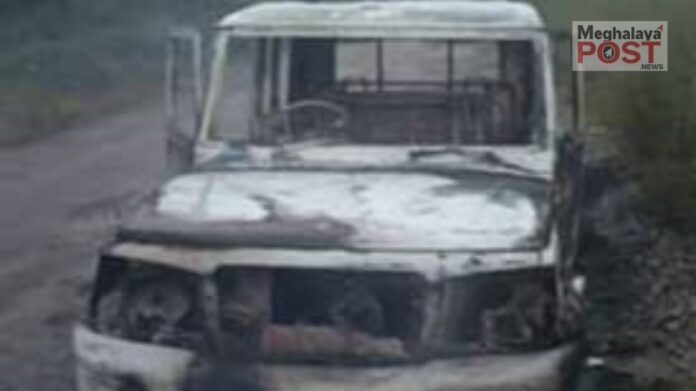 Vehicle Hired By Shree Cement Gutted In Petrol Bomb Attack
